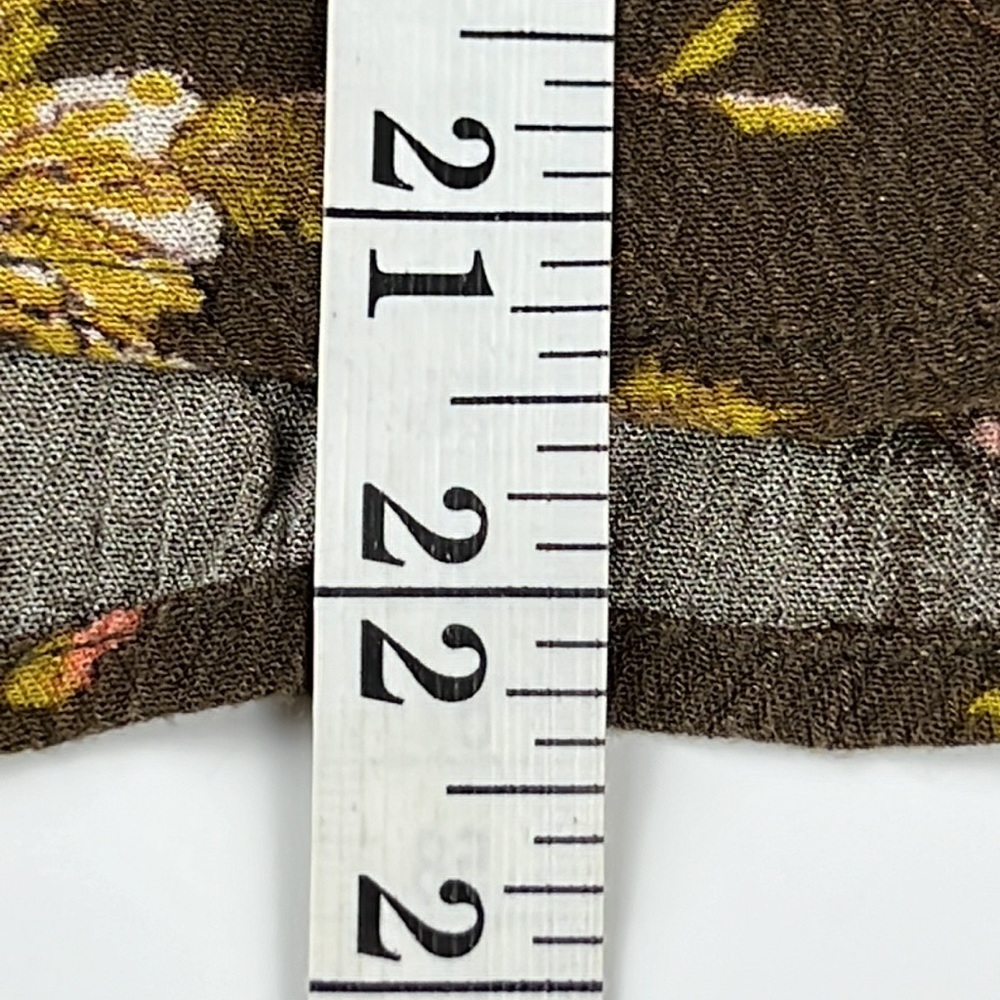 Eyeshadow Blouse Brown with Floral Print Sz: M - Picture 9 of 16